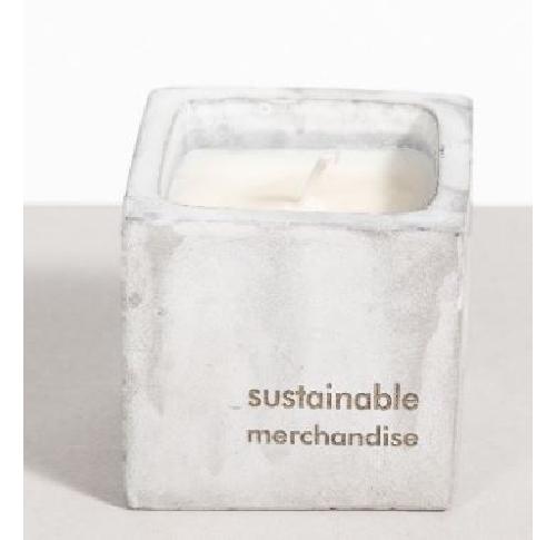 Small Concrete Urban Vegan Candle 100% Soy Wax Poured In England